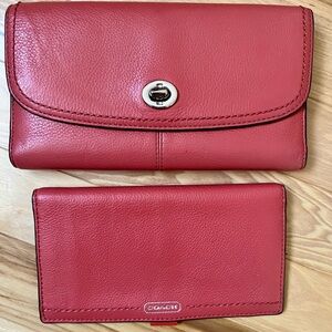 Authentic Vintage Coach Turnlock Wallet Set